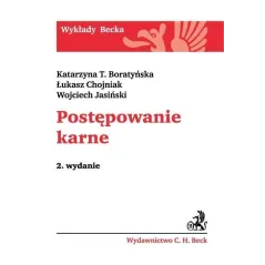 POSTĘPOWANIE KARNE Katarzyna Boratyńska - C.H. Beck