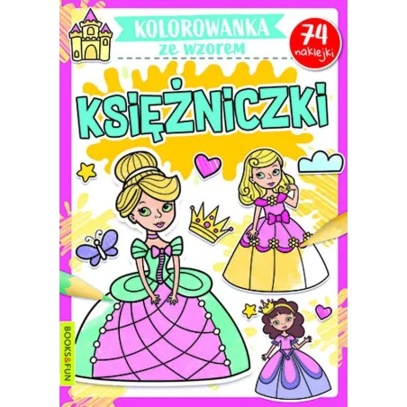 KSIĘŻNICZKI KOLOROWANKA ZE WZOREM - Books and Fun