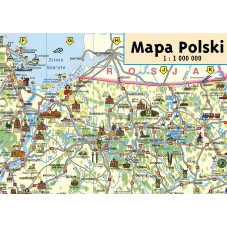 Polska Junior Mapa Ścienna Dla Dzieci