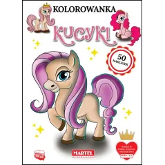 KUCYKI KOLOROWANKA Z NAKLEJKAMI - Martel