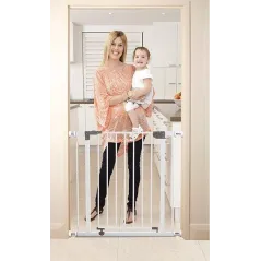 BRAMKA BEZPIECZEŃSTWA BIAŁA 75-82X76 CM DREAMBABY LIBERTY