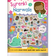 SYRENKI I NARWALE PONAD 100 WYPUKŁYCH NAKLEJEK 3+ - MD