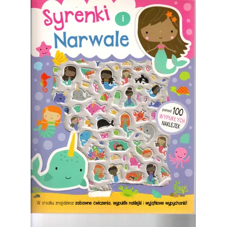 SYRENKI I NARWALE PONAD 100 WYPUKŁYCH NAKLEJEK 3+ - MD