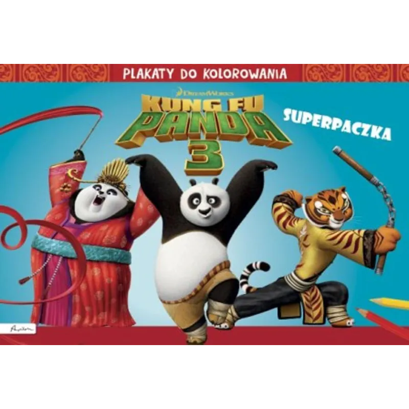 KUNG FU PANDA 3 SUPERPACZKA PLAKATY DO KOLOROWANIA - Papilon