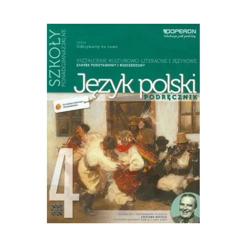 ODKRYWAMY NA NOWO JĘZYK POLSKI 4 PODRĘCZNIK Katarzyna Budna, Jolanta Manthey - Operon