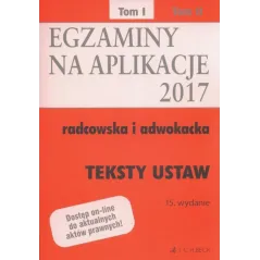 EGZAMINY NA APLIKACJE 2017 1 - C.H. Beck