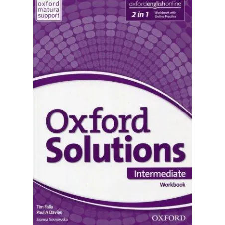 OXFORD SOLUTIONS INTERMEDIATE ĆWICZENIA Joanna Sosnowska - Oxford