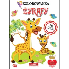 ŻYRAFY. KOLOROWANKA Z NAKLEJKAMI Katarzyna Ratajszczak - Martel
