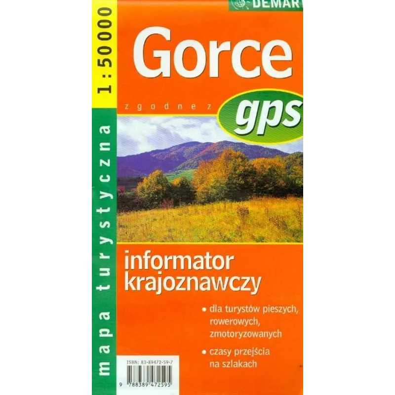 GORCE MAPA TURYSTYCZNA 1 : 50 000 - Demart