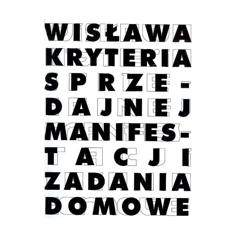 WISŁAWA KRYTERIA SPRZEDAJNEJ MANIFESTACJI ZADANIA DOMOWE - Mammal