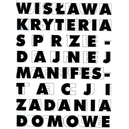 WISŁAWA KRYTERIA SPRZEDAJNEJ MANIFESTACJI ZADANIA DOMOWE - Mammal