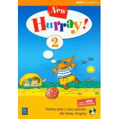 NEW HURRAY 2 PODRĘCZNIK Z ĆWICZENIAMI DLA KLASY DRUGIEJ + CD - WSiP