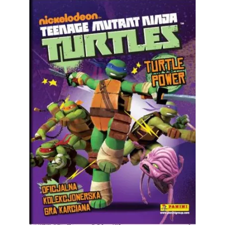 GRA KARCIANA + ALBUM DO WKLEJANIA NAKLEJEK + 4 SASZETKI Z KARTAMI ŻÓŁWIE NINJA - Panini