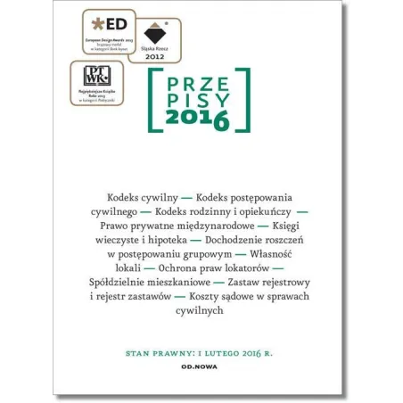 PRZEPISY 2016 ZBIÓR CYWILNY - od.nowa