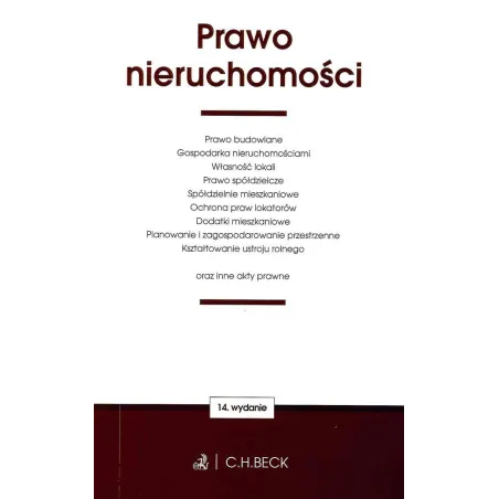 PRAWO NIERUCHOMOŚCI - C.H.Beck