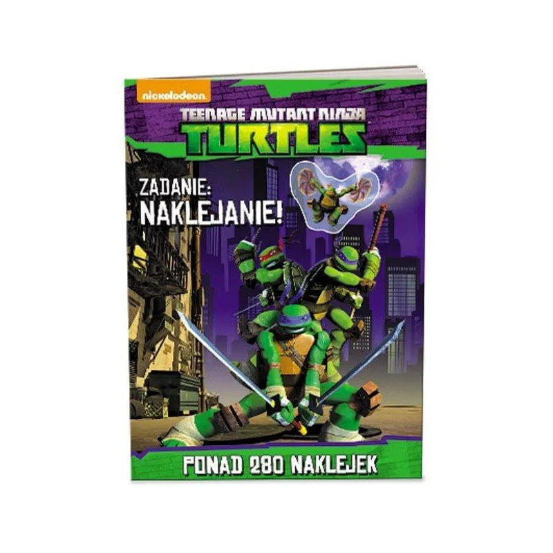 WOJOWNICZE ŻÓŁWIE NINJA ZADANIE NAKLEJANIE - Ameet