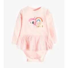 BODY DZIEWCZĘCE Z DŁUGIM RĘKAWEM TIUL UNICORN 98 CM COOL CLUB - Cool Club