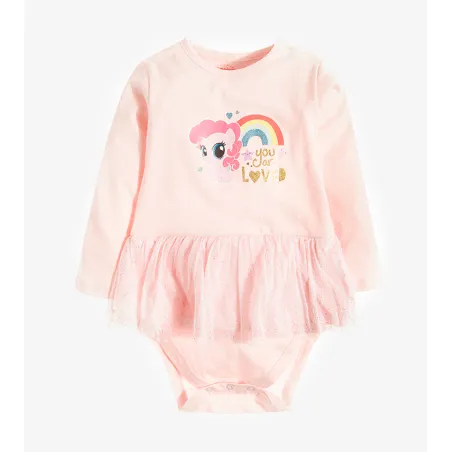 BODY DZIEWCZĘCE Z DŁUGIM RĘKAWEM TIUL UNICORN 98 CM COOL CLUB - Cool Club