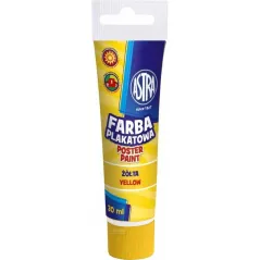 FARBA PLAKATOWA W TUBCE ŻÓŁTA 20ML - Astra