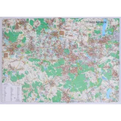OKRĘG KATOWICKI MAPA ŚCIENNA 1:26 000 - Demart