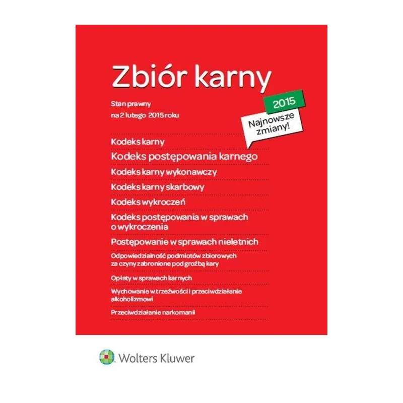 ZBIÓR KARNY 2015 - C.H. Beck