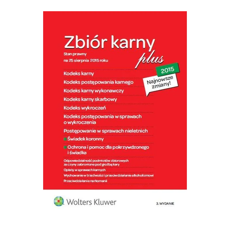 ZBIÓR KARNY PLUS 2015 - Wolters Kluwer