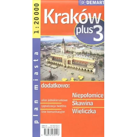 Kraków, Niepołomice, Skawina, Wieliczka. Plan Miasta 1 : 20 000