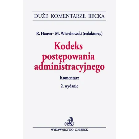KODEKS POSTEPOWANIA ADMINISTRACYJNEGO - C.H. Beck