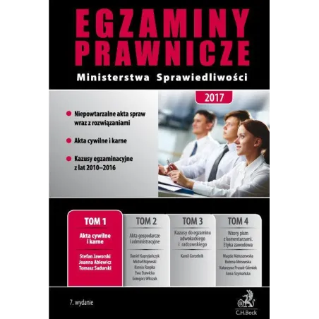 EGZAMINY PRAWNICZE MINISTERSTWA SPRAWIEDLIOWŚCI 1 AKTA CYWILNE I PRAWNE - C.H. Beck