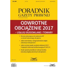 ODWROTNE OBCIĄŻENIE 2017 USŁUGI BUDOWLANE I TOWARY - Infor