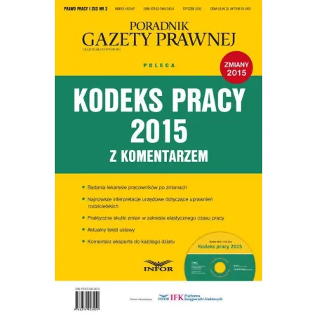 Kodeks Pracy 2015 Z Komentarzem + Cd Kodeks Pracy 2015 Z Komentarzem + Cd