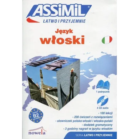 JĘZYK WŁOSKI ŁATWO I PRZYJEMNIE + 4 X CD Anne-Marie Olivieri - Nowela