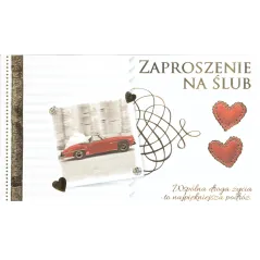 ZAPROSZENIA ŚLUBNE + KOPERTA KUKARTKA