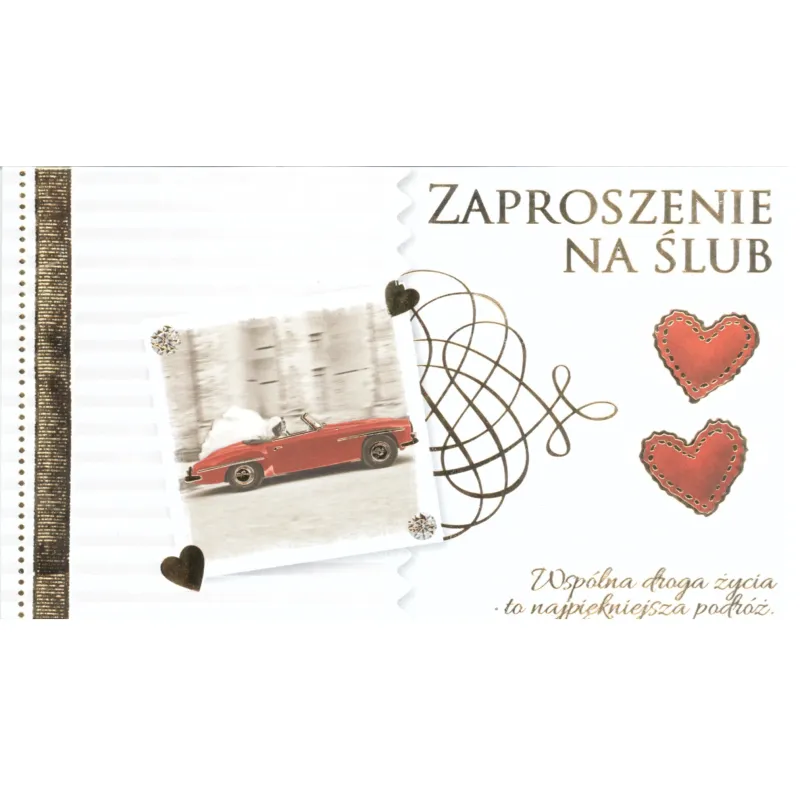 ZAPROSZENIA ŚLUBNE + KOPERTA KUKARTKA