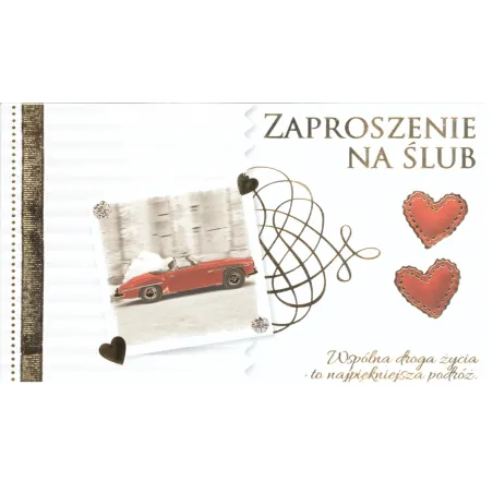 Zaproszenia Ślubne + Koperta 5 Szt. Zaproszenia Ślubne + Koperta 5 Szt.