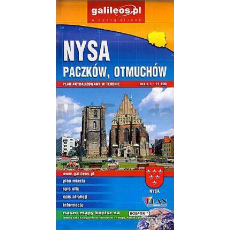 NYSA PACZKÓW OTMUCHÓW PLAN MIASTA 1 : 11 000 - Plan