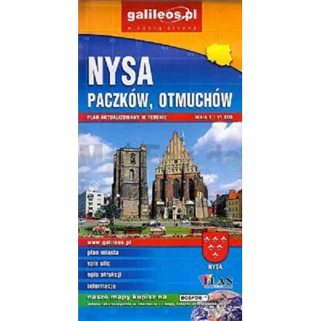 NYSA PACZKÓW OTMUCHÓW PLAN MIASTA 1 : 11 000 - Plan
