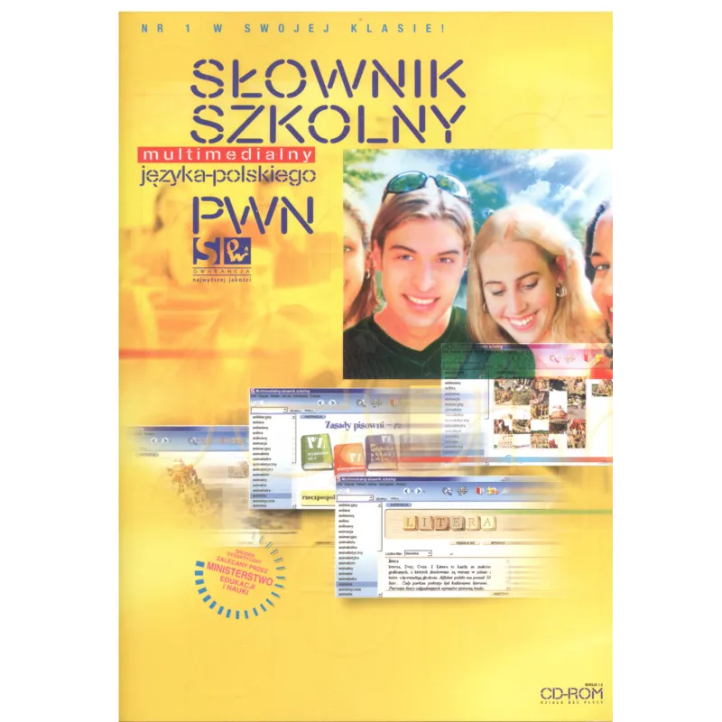SZKOLNY SŁOWNIK JĘZYKA POLSKIEGO PWN MULTIMEDIALNY  CD-ROM