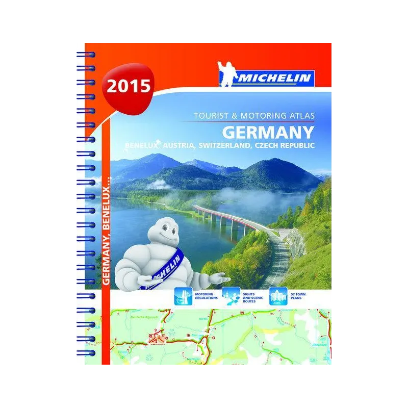 NIEMCY ATLAS SAMOCHODOWY 1:300 000 - Michelin