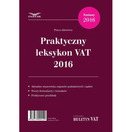PRAKTYCZNY LEKSYKON VAT 2016 - Format biuro informatyki stosowanej