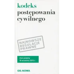 KODEKS POSTĘPOWANIA CYWILNEGO - od.nowa