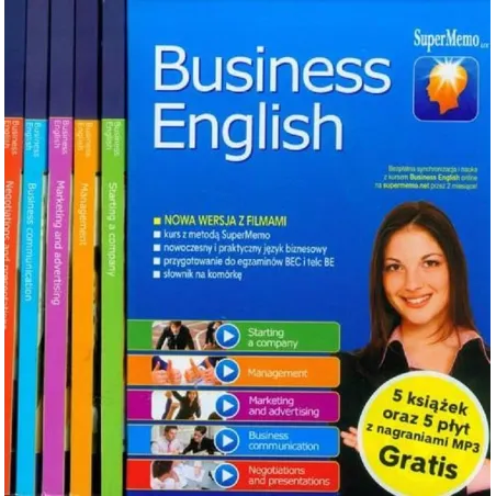 BUSINESS ENGLISH 5 KSIĄŻEK ORAZ 6 PŁYT Z NAGRANIAMI - SuperMemo World