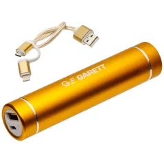POWERBANK 2600MAH ZŁOTY GARETT MICRO USB/LIGHTNING - Garett