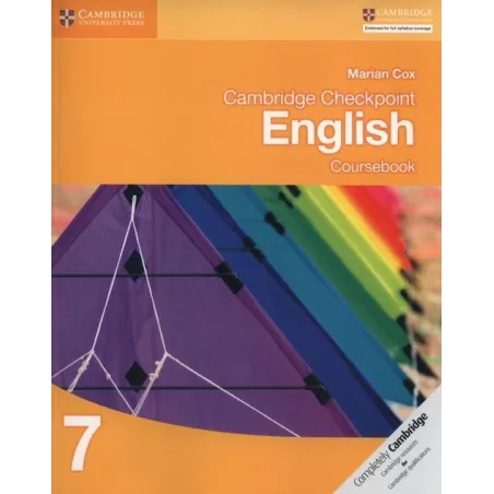 CAMBRIDGE CHECKPOINT ENGLISH COURSEBOOK 7 Marian Cox - Cambridge University Press