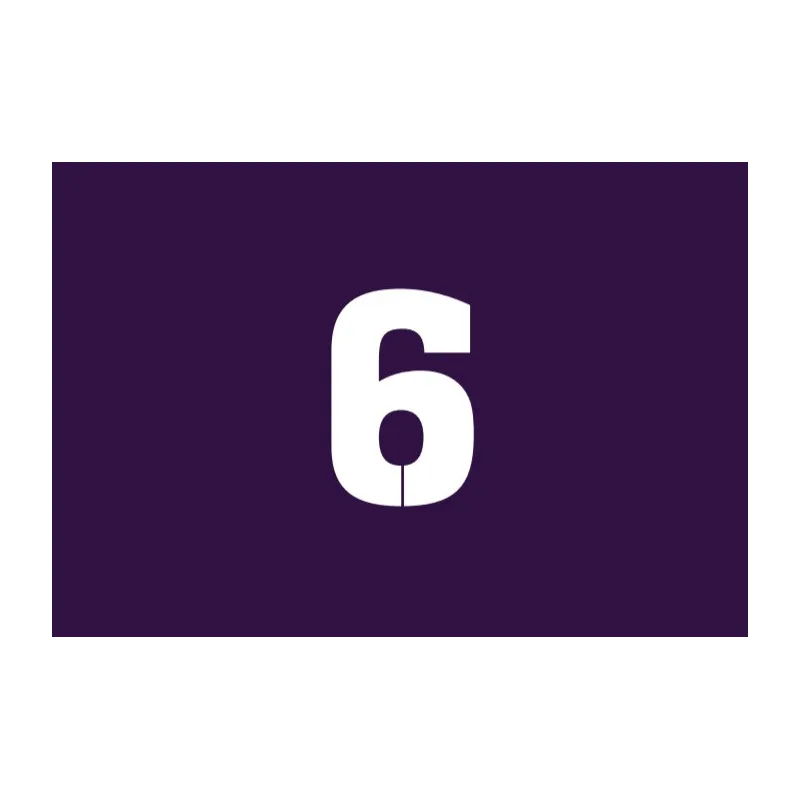 CYFRA 6 ZE STYROPIANU  