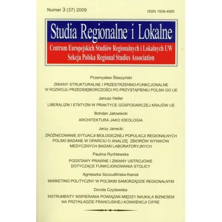 STUDIA REGIONALNE I LOKALNE (37) 2009 - Scholar