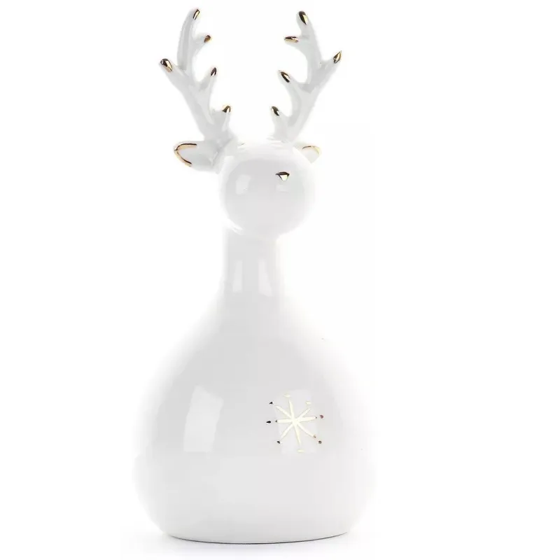 FIGURKA CERAMICZNA RENIFER 8.5 X 16.5 CM II GATUNEK - Panon