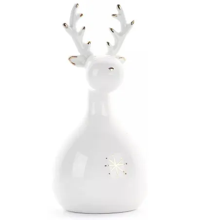 FIGURKA CERAMICZNA RENIFER 8.5 X 16.5 CM II GATUNEK - Panon
