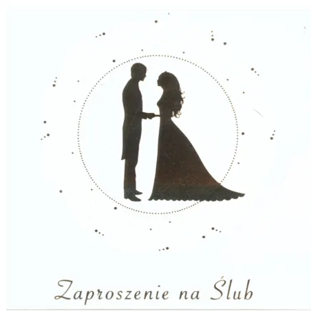 Zaproszenie Na Ślub Złote + Koperta Kwadratowe 10 Szt. Zaproszenie Na Ślub Złote + Koperta Kwadratowe 10 Szt.