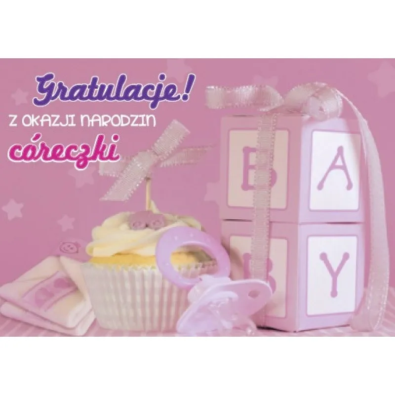 KARNET NARODZINY CÓRECZKI  3D